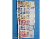 България 1999 2005 2019 2020 UNC Нови банкноти сет