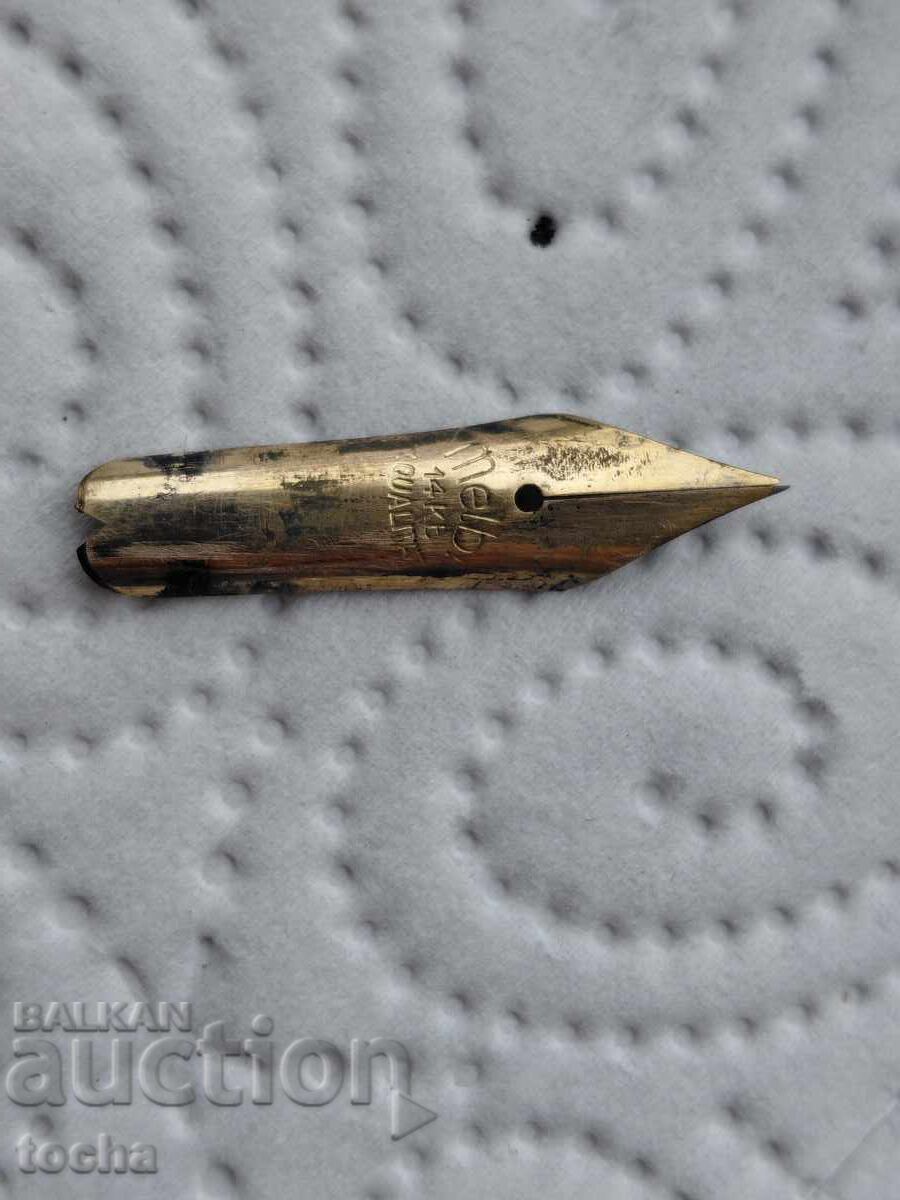 Lot of Melbi / Rhodope caps and 14k pen marked .BZC with price € 0.01 | 0.02 BGN