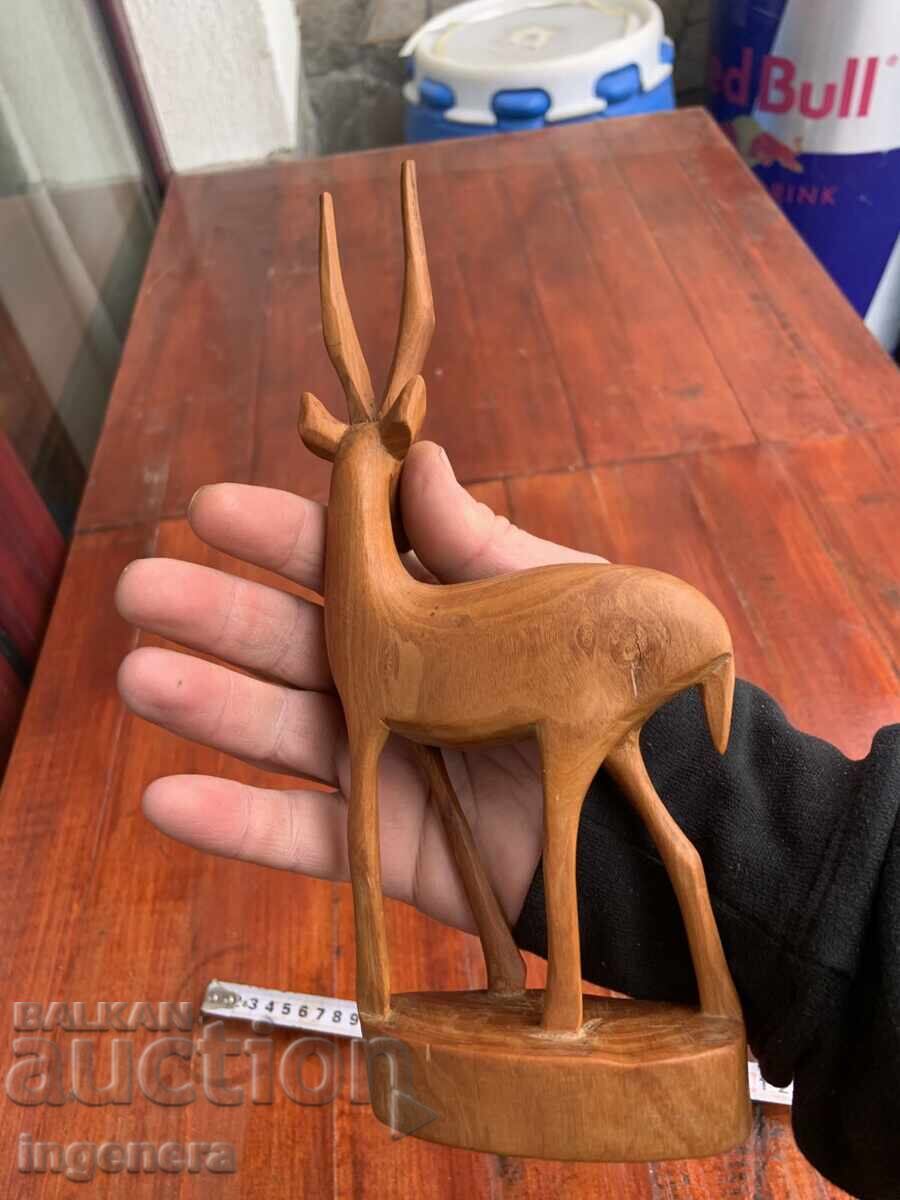 Statuietă din lemn, figură, sculptură în lemn, ANTILOPĂ - 5