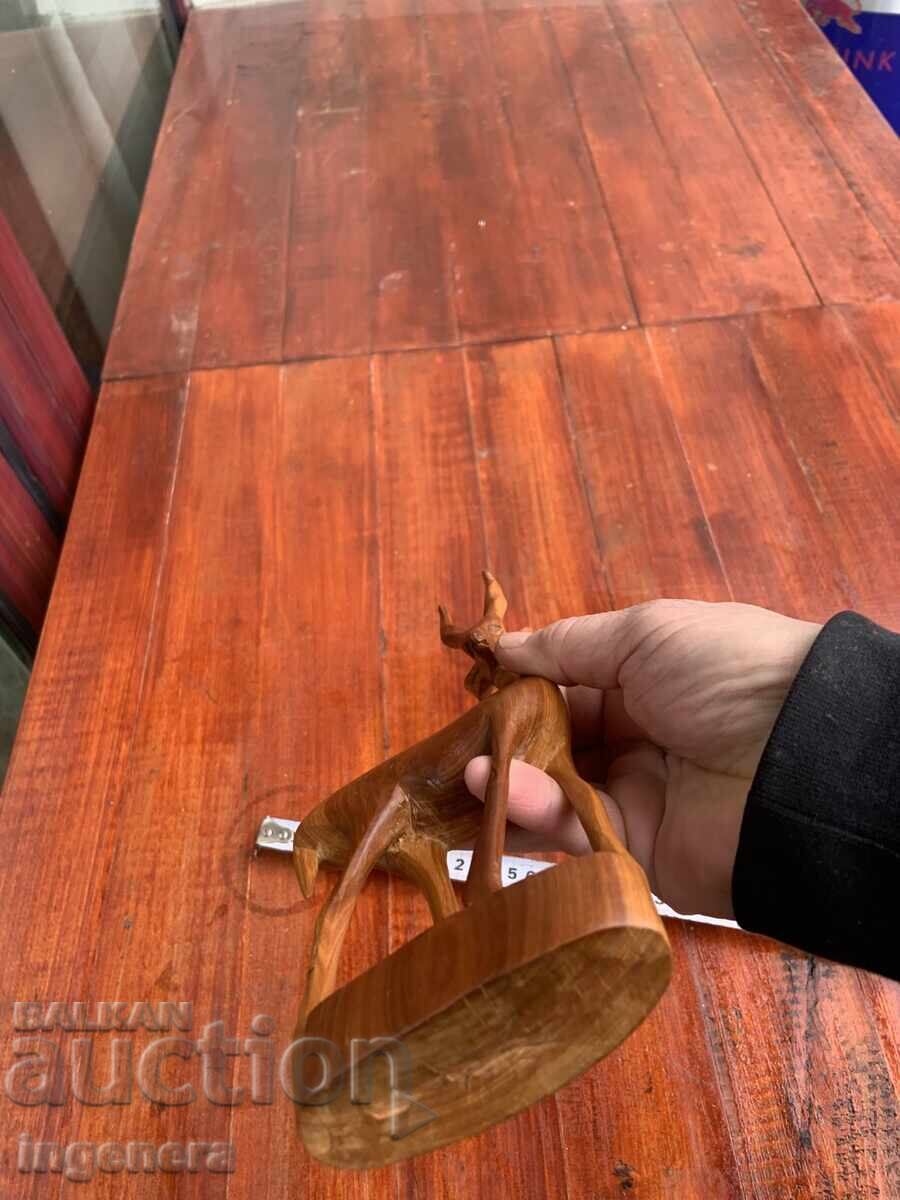 Statuietă din lemn, figură, sculptură în lemn, ANTILOPĂ - 6