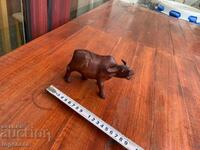 STATUETĂ DIN LEMN FIGURĂ SCULPTURĂ ÎN LEMN BIVOL