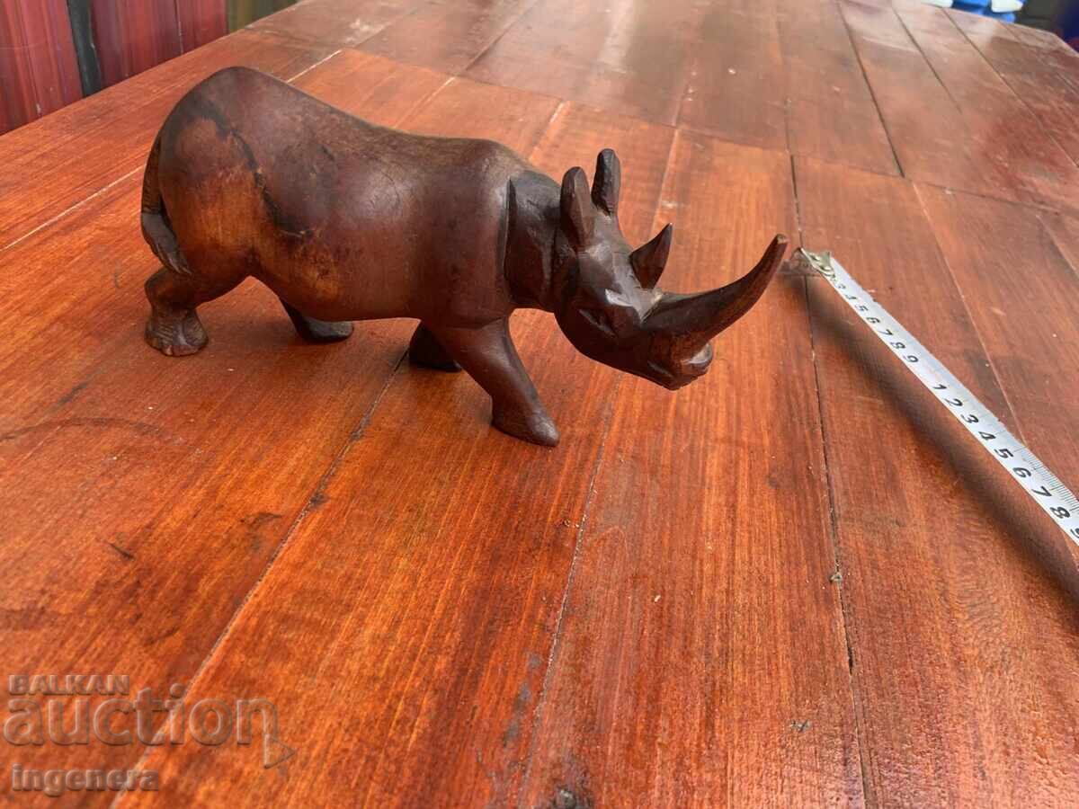 STATUETĂ DIN LEMN FIGURĂ SCULPTURĂ ÎN LEMN RINOCER cu preț € 39.00 | 76.28 BGN