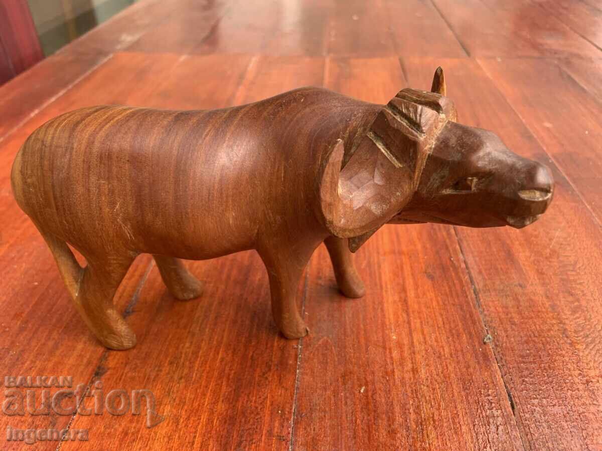 ДЪРВОПЛАСТИКА СТАТУЕТКА ФИГУРА ДЪРВО СКУЛПТУРА БИВОЛ с цена € 36.00 | 70.41 лв.