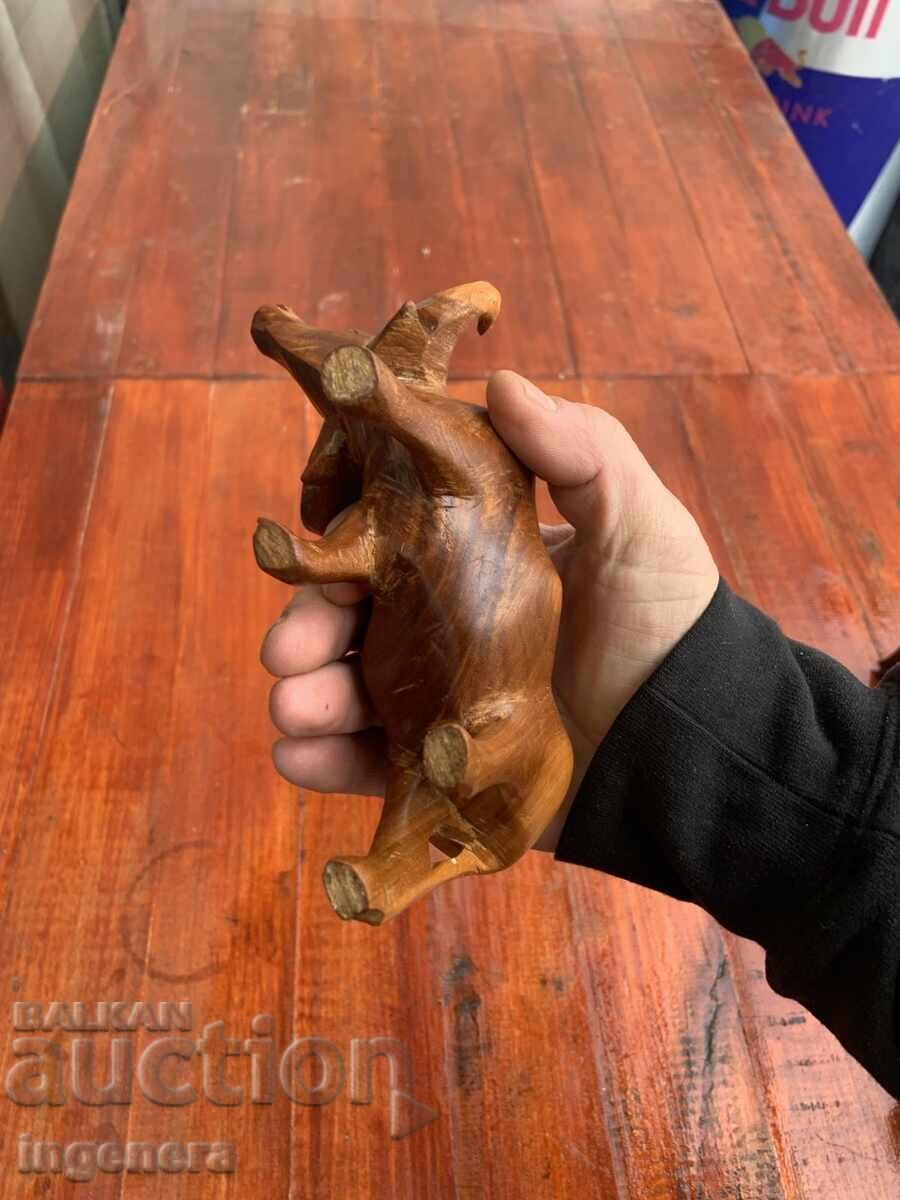 ДЪРВОПЛАСТИКА СТАТУЕТКА ФИГУРА ДЪРВО СКУЛПТУРА БИВОЛ - 6