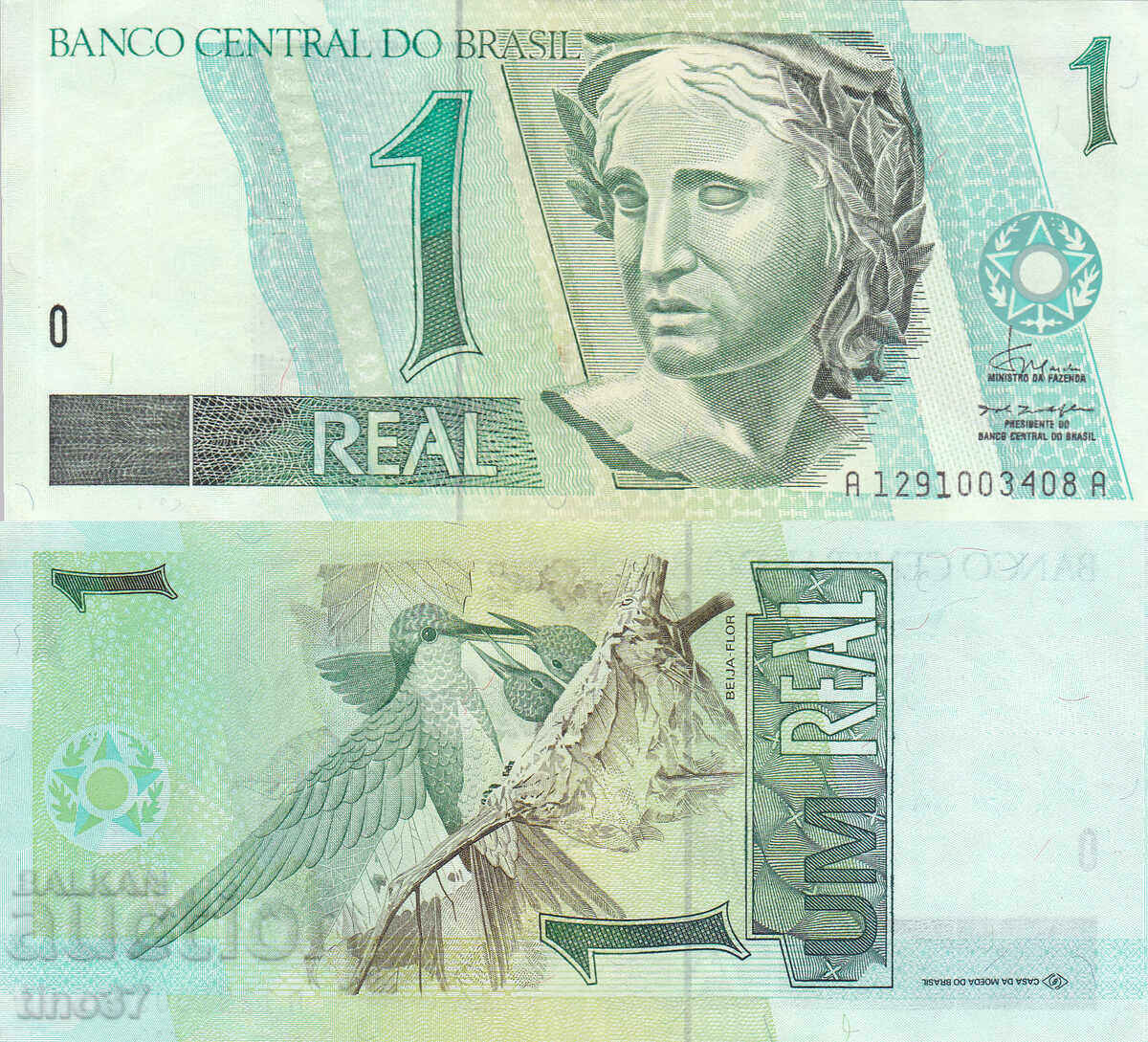 tino37 - BRAZILIA - 1 REAL - 1997/2005 - XF