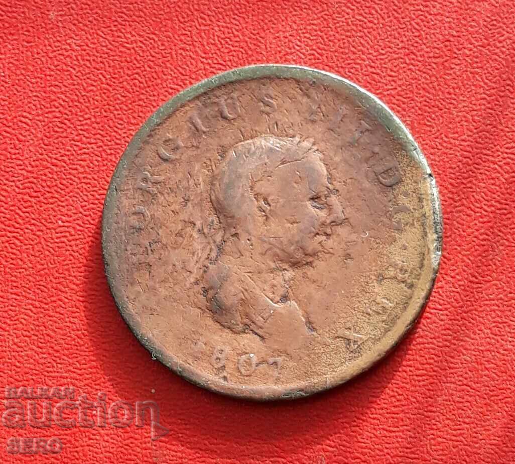 Great Britain - 1/2 penny 1807