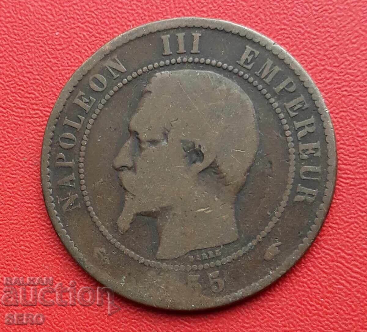 Франция-10 цента 1855 А-Париж с цена € 1.02 | 1.99 лв.
