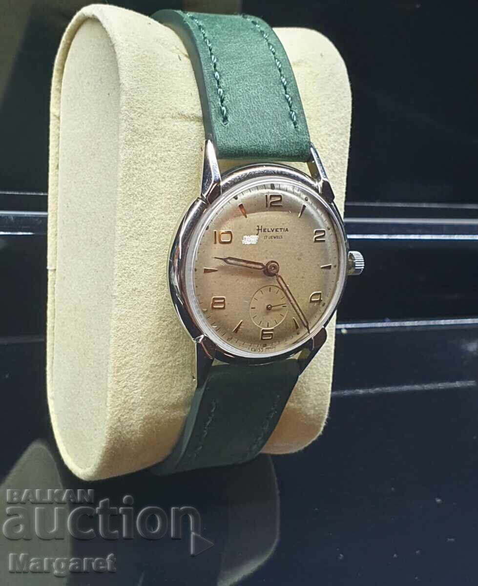 Παράδοση Ελβετικό Ρολόι Helvetia Σπάνιο Παράδοση Ελβετικό Ρολόι Helvetia Σπάνιο
