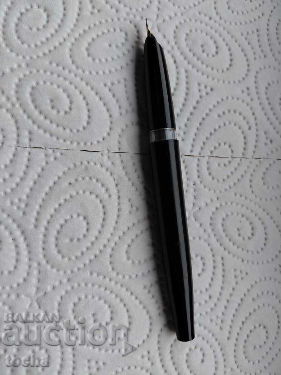 Veche stilou inscripție Mercur, peniță marcă .BZC