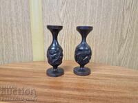 Σετ κηροπήγια από έβενο