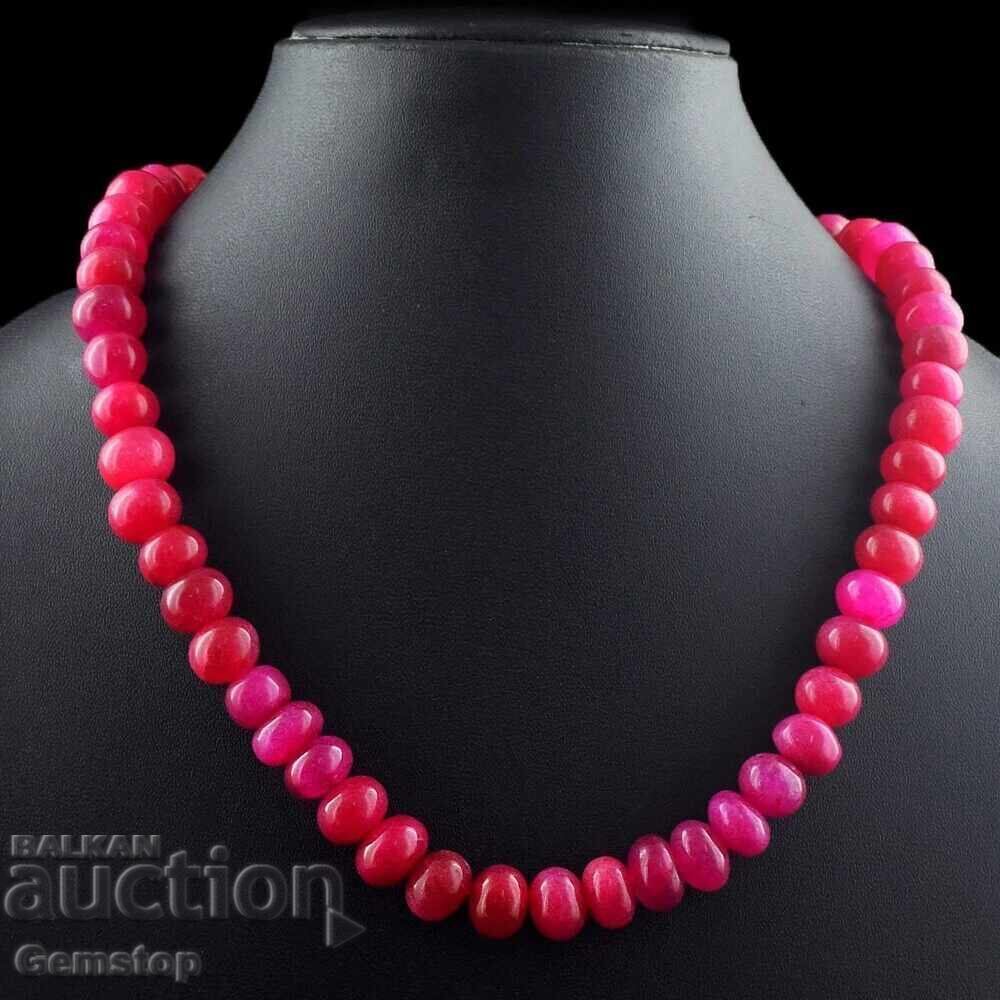 Ruby-corundum single-row necklace from 1st! with price € 0.01 | 0.02 BGN