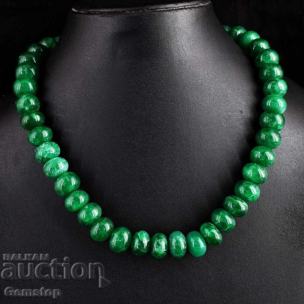 БЗЦ! 1443 к-тa едноредово колие от емералд от 1ст! с цена € 0.01 | 0.02 лв.
