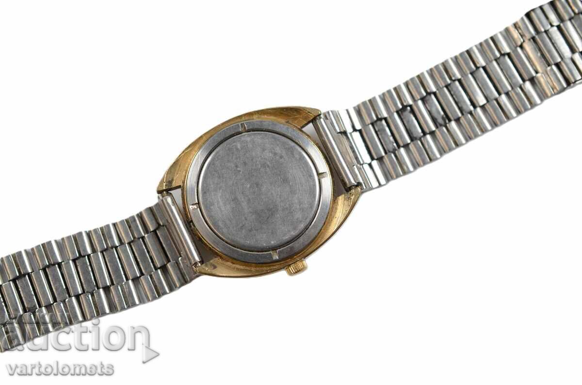 Licitație Ceas bărbați POLJOT POLJOT URSS cu placare cu aur 10 Mk - nu funcționează