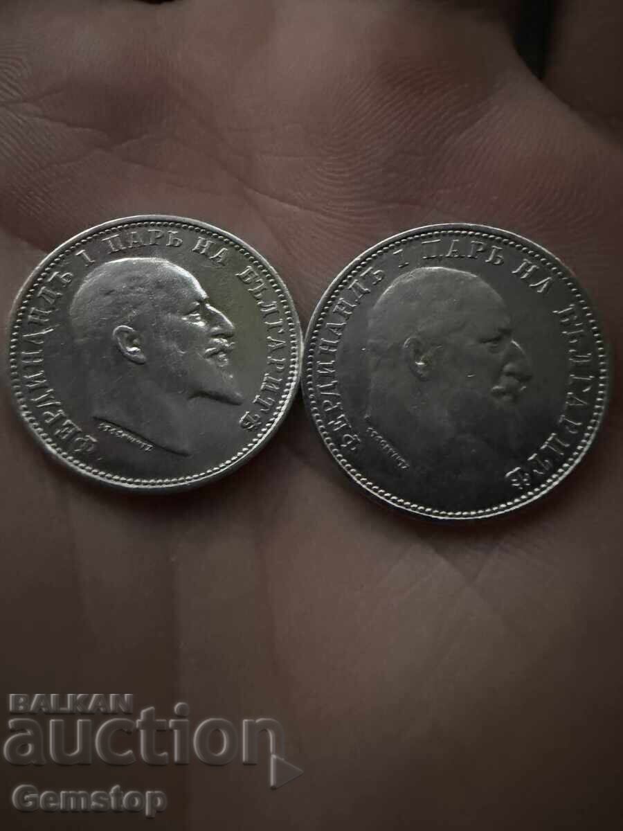 Livrarea BZTS! Lot 2 bucăți 1 leu argint 1910 de la 1st Livrarea BZTS! Lot 2 bucăți 1 leu argint 1910 de la 1st