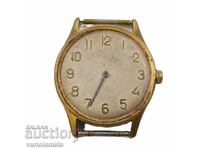 Ceas de mână bărbați URSS cu placare cu aur 10 Mk - funcționează
