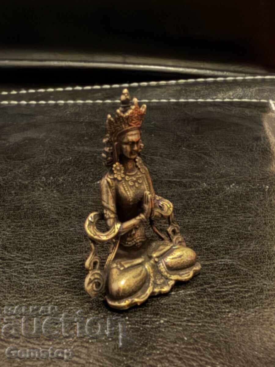 Δημοπρασία ΒΖΤ! 14 γραμμάρια στυλιζαρισμένο χάλκινο άγαλμα Βούδα από 1 st!