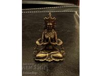 ΒΖΤ! 14 γραμμάρια στυλιζαρισμένο χάλκινο άγαλμα Βούδα από 1 st!
