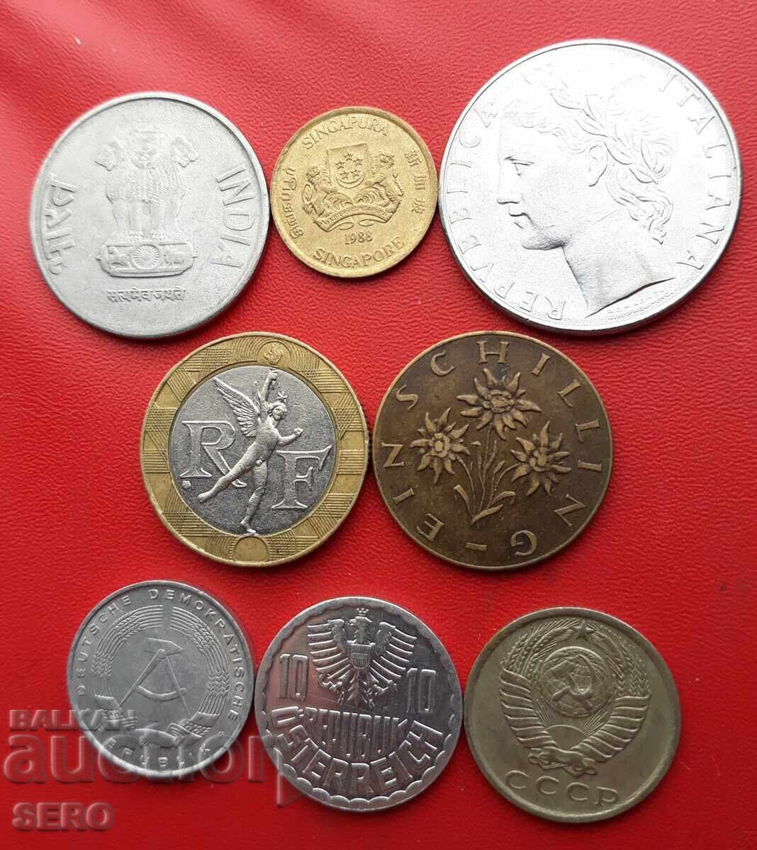 Μικτή παρτίδα 8 νομισμάτων με τιμή € 0.50 | 0.98 BGN