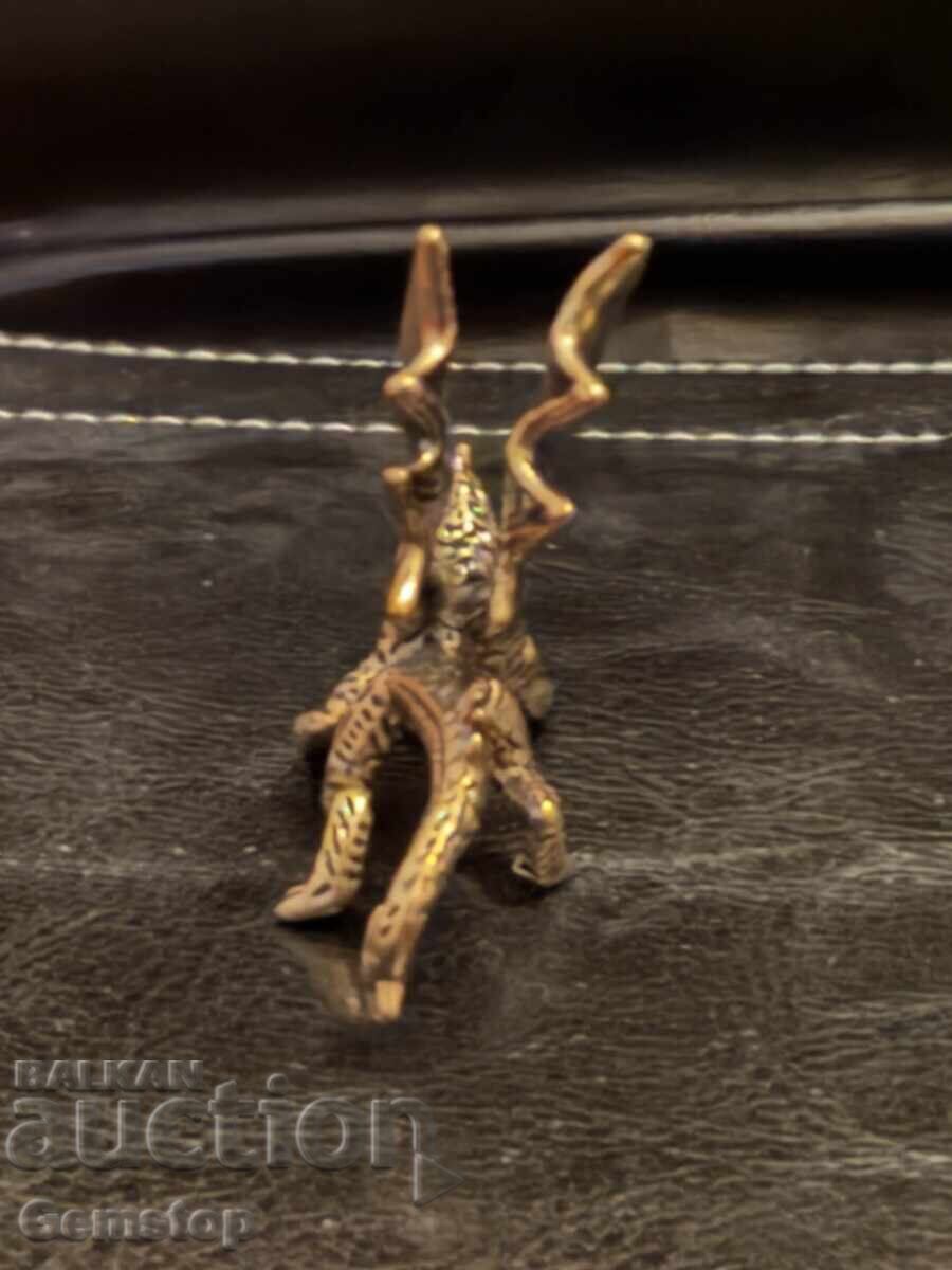 БЗЦ! 31 грама стилизирана бронзова фигура дракон от 1 ст! - 6 БЗЦ! 31 грама стилизирана бронзова фигура дракон от 1 ст! - 6