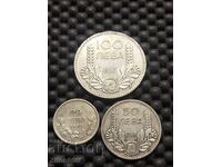 100 λέβα 1937γρ, 50 λέβα 1934γρ και 20 λέβα 1930γρ