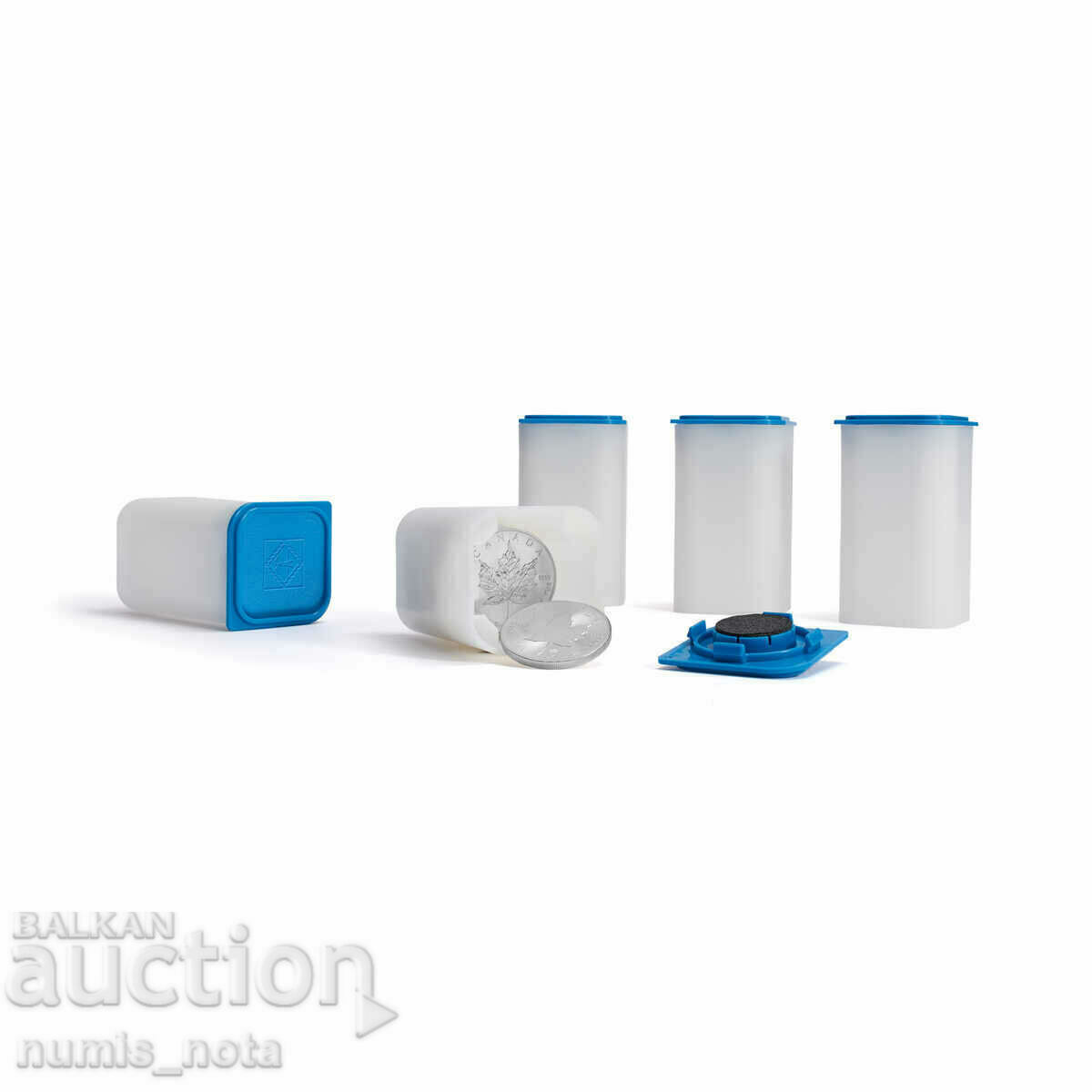 Οι σωλήνες είναι ασημένιες ουγγιές - Leuchtturm - για νομίσματα 40-41 mm /c με τιμή € 2.97 | 5.81 BGN