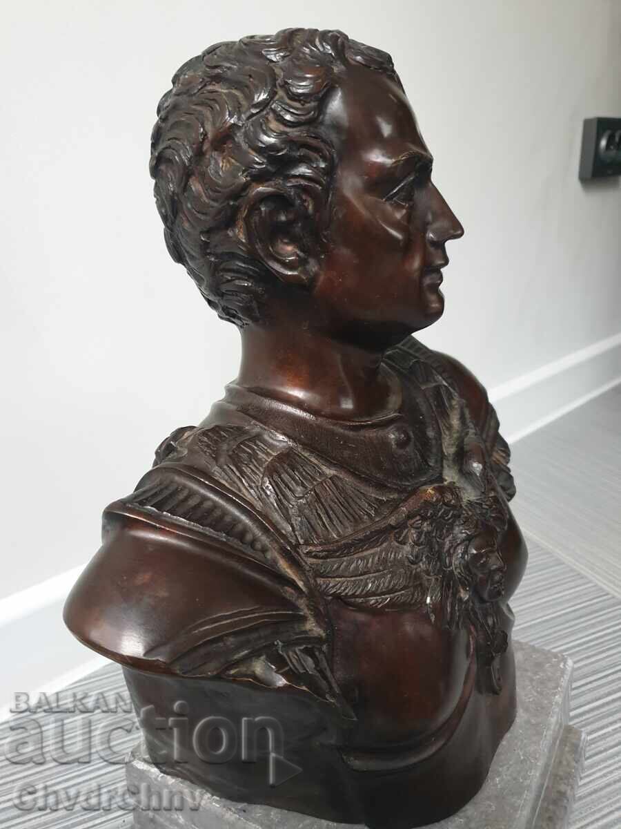 35см-14кг Ruocco бронзова скулптура-бюст/римски император с цена € 1500.00 | 2933.75 лв.
