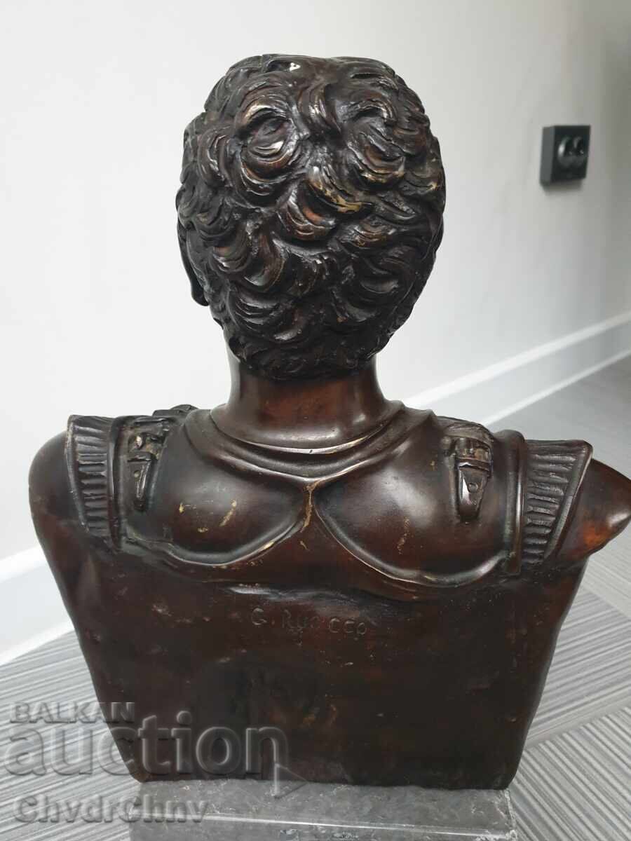 Доставка на 35см-14кг Ruocco бронзова скулптура-бюст/римски император