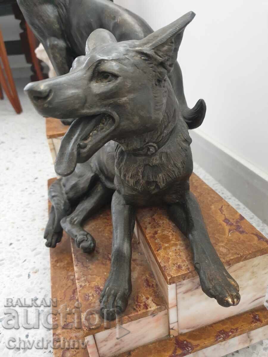 57εκ-20kg Carvin αγαλματίδιο/φιγούρα/γλυπτό σκύλων-ποιμενικών - 5