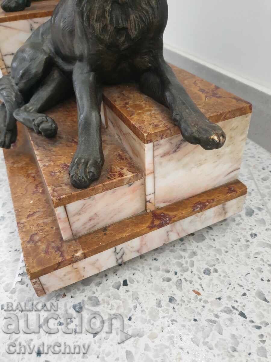 57см-20кг Carvin статуетка/фигура/скулптура кучета-овчарки - 7