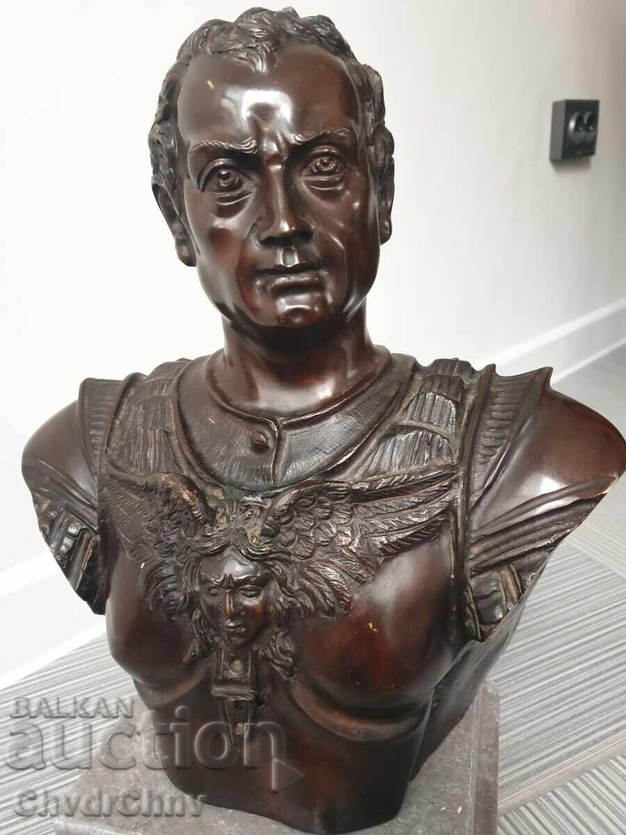 35см-14кг Ruocco бронзова скулптура-бюст/римски император
