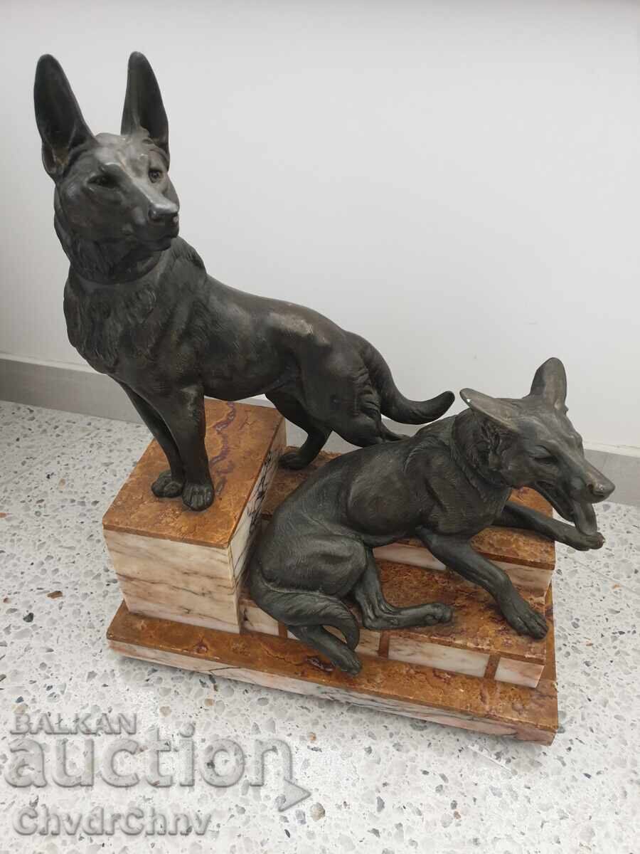 57см-20кг Carvin статуетка/фигура/скулптура кучета-овчарки