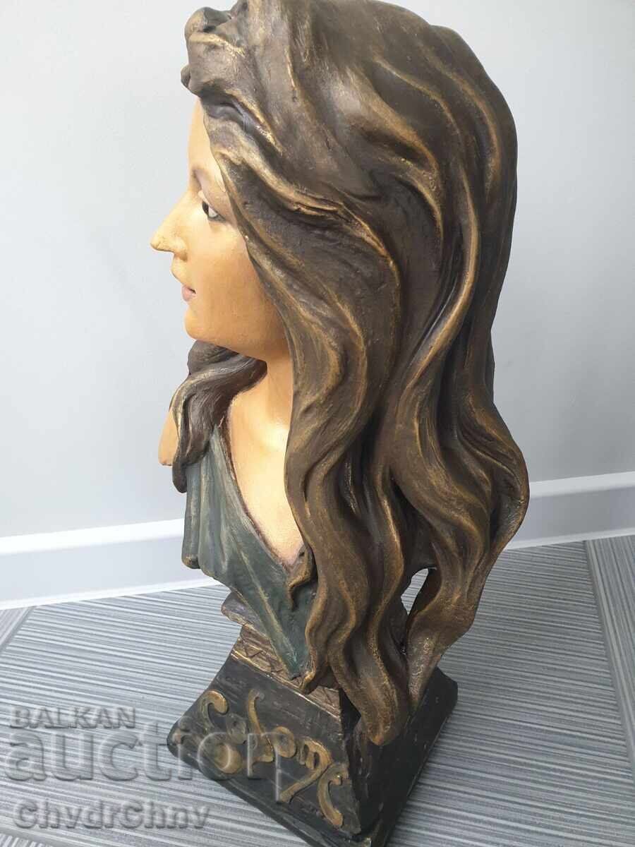 Аукцион Solome теракота статуя 60см-4кг/фигура-бюст на жена