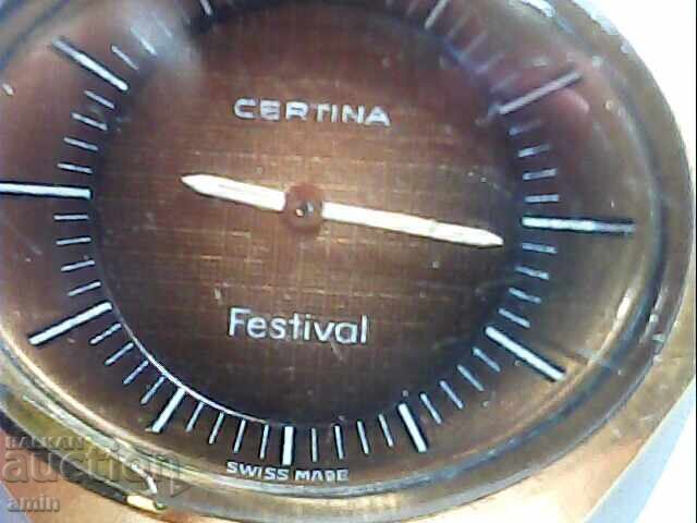 Ceas CERTINA placat cu aur, funcționează PERFECT ca NOU Ceas CERTINA placat cu aur, funcționează PERFECT ca NOU