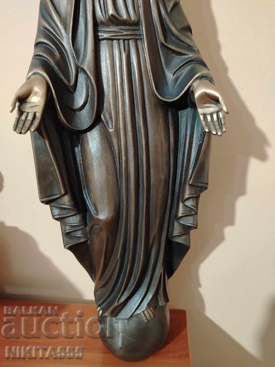 Аукцион Стара бронзова статуя на Дева Мария/Света Богородица/Madonna Аукцион Стара бронзова статуя на Дева Мария/Света Богородица/Madonna