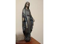 Παλαιό μπρούτζινο άγαλμα της Παναγίας/Θεοτόκου/Madonna
