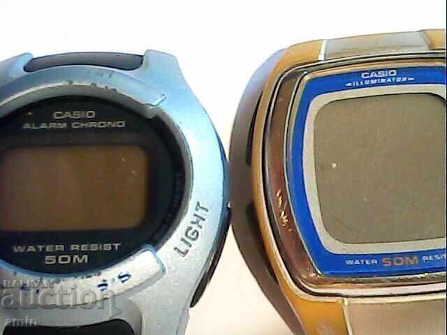 2 pieces of electronic 4-hour watches, working, no battery 2 pieces of electronic 4-hour watches, working, no battery