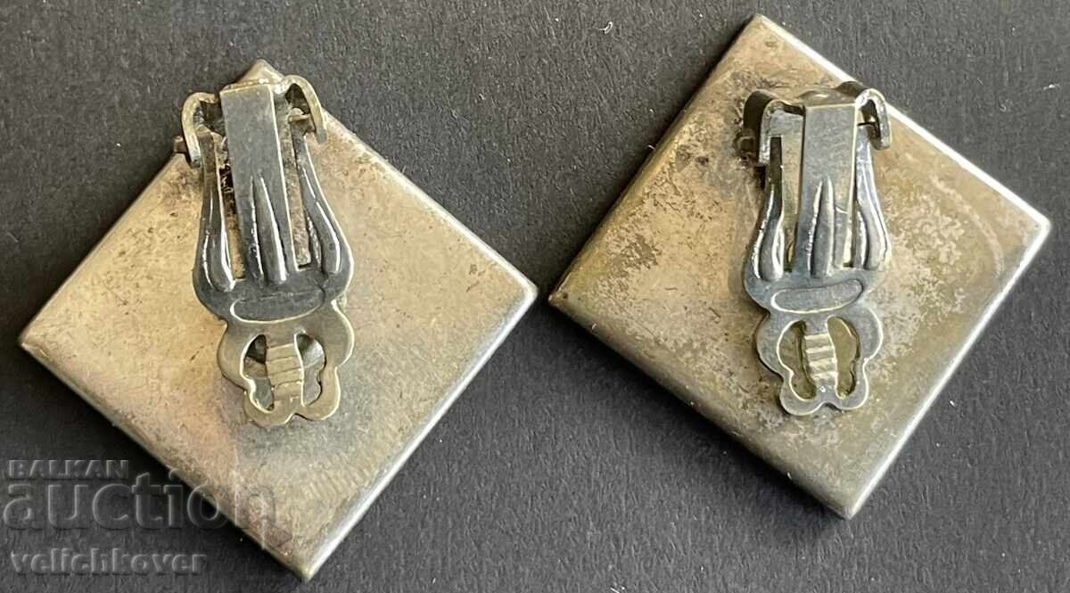 42528 Κίνα Βιετνάμ δύο σκουλαρίκια κλιπ σμάλτο 30-τα χρ με τιμή € 15.00 | 29.34 BGN