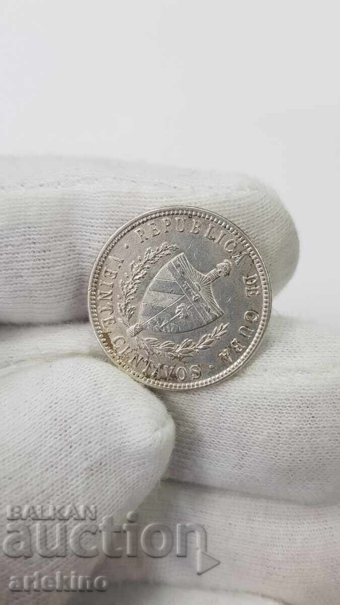 Доставка на Рядка сребърна монета 5 centavos 1949 - Куба Доставка на Рядка сребърна монета 5 centavos 1949 - Куба