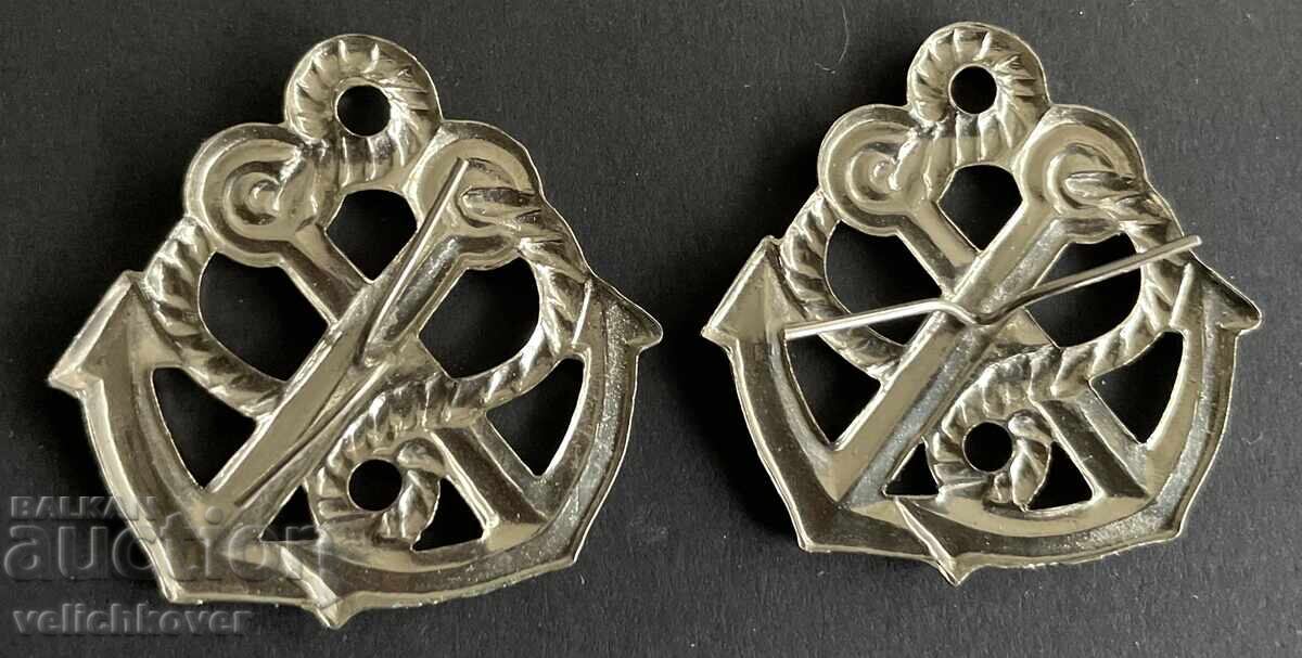 42538 Βουλγαρία δύο σήματα για επωμίδα Πολεμικού Ναυτικού (Π.Ν.) 90 με τιμή € 6.00 | 11.73 BGN 42538 Βουλγαρία δύο σήματα για επωμίδα Πολεμικού Ναυτικού (Π.Ν.) 90 με τιμή € 6.00 | 11.73 BGN