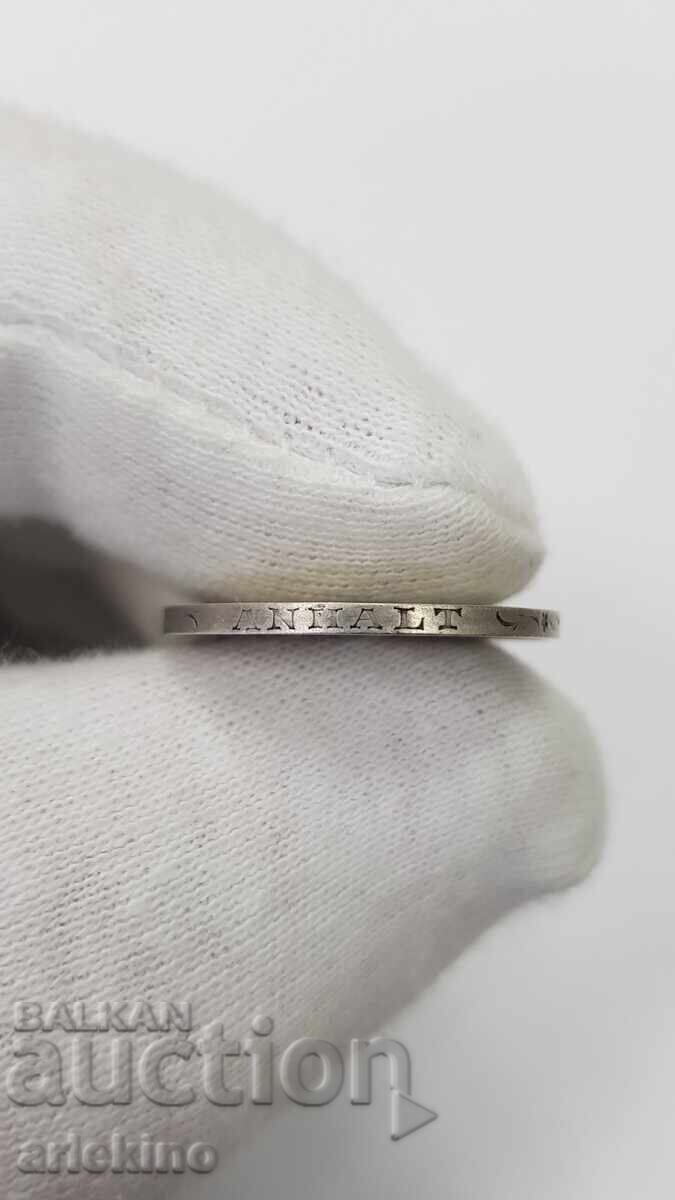 Srebŭrna moneta 1/6 Taler 1862 BERNBURG Germaniya (ryadka) με τιμή € 75.00 | 146.69 BGN