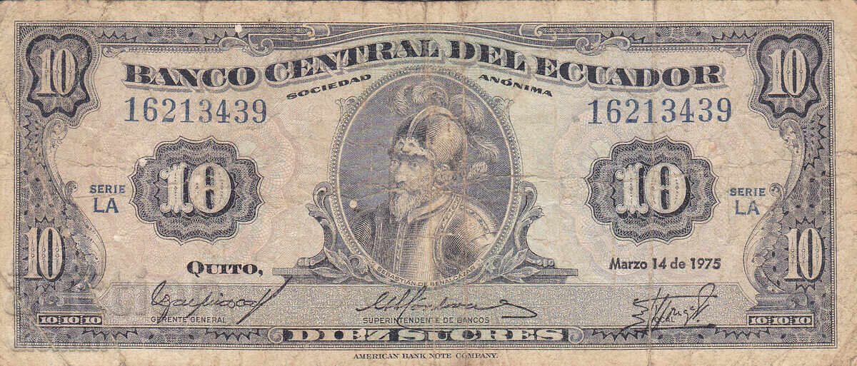 dioman - ECUADOR - 10 SUCRE - 1975