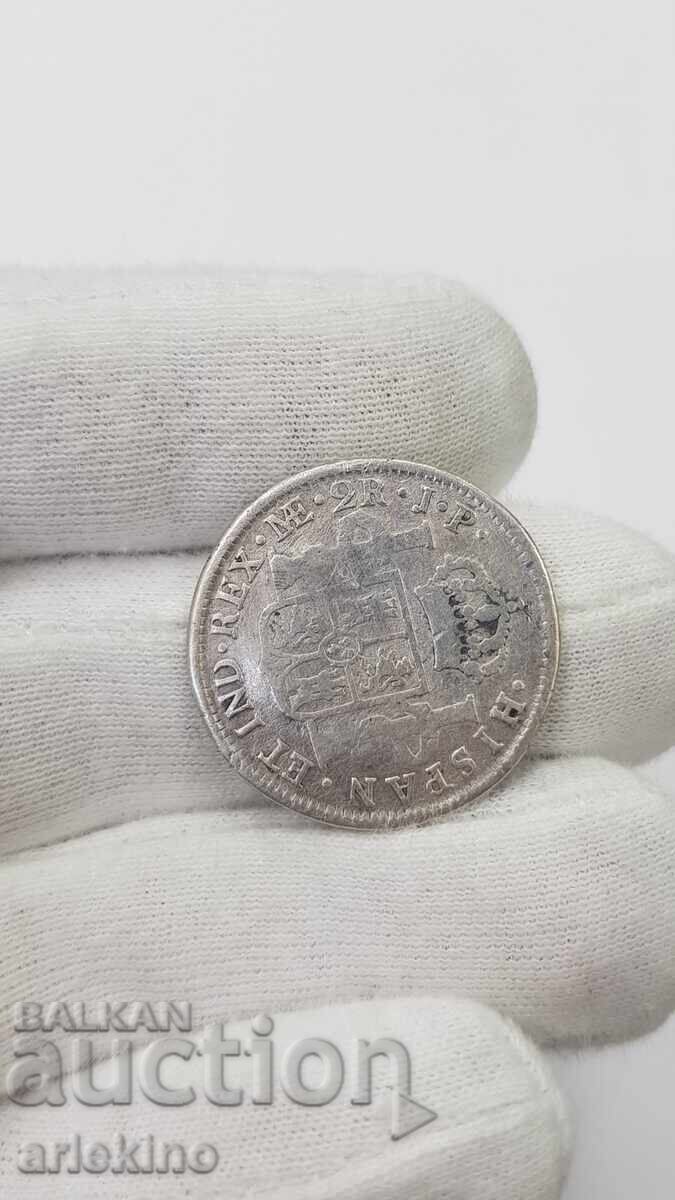 Ryadko ασημένιο νόμισμα 2 ρεάλια 1818 - Ισπανία - 5