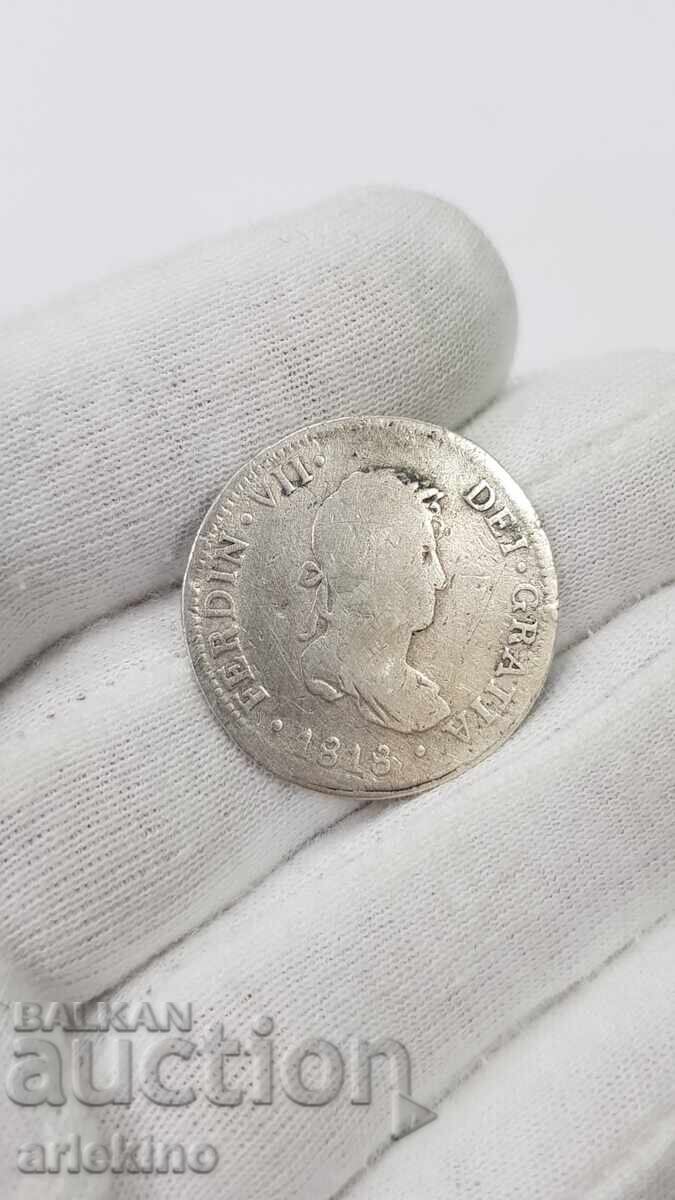 Ryadko ασημένιο νόμισμα 2 ρεάλια 1818 - Ισπανία - 7