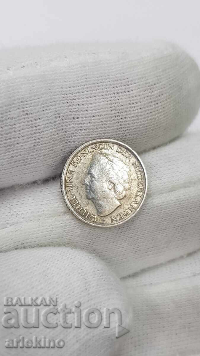 Доставка на Колекционна сребърна монета 1/10 Гулден 1948 - Нидерландия Доставка на Колекционна сребърна монета 1/10 Гулден 1948 - Нидерландия