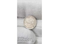 Συλλεκτικό ασημένιο νόμισμα 1/10 Γκίλντερ 1948 - Ολλανδία