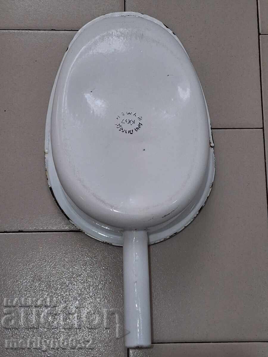 Παράδοση Παλιά εμαγιέ βάση σότσα, τσουκάλ, τσουκάλ, σμάλτο