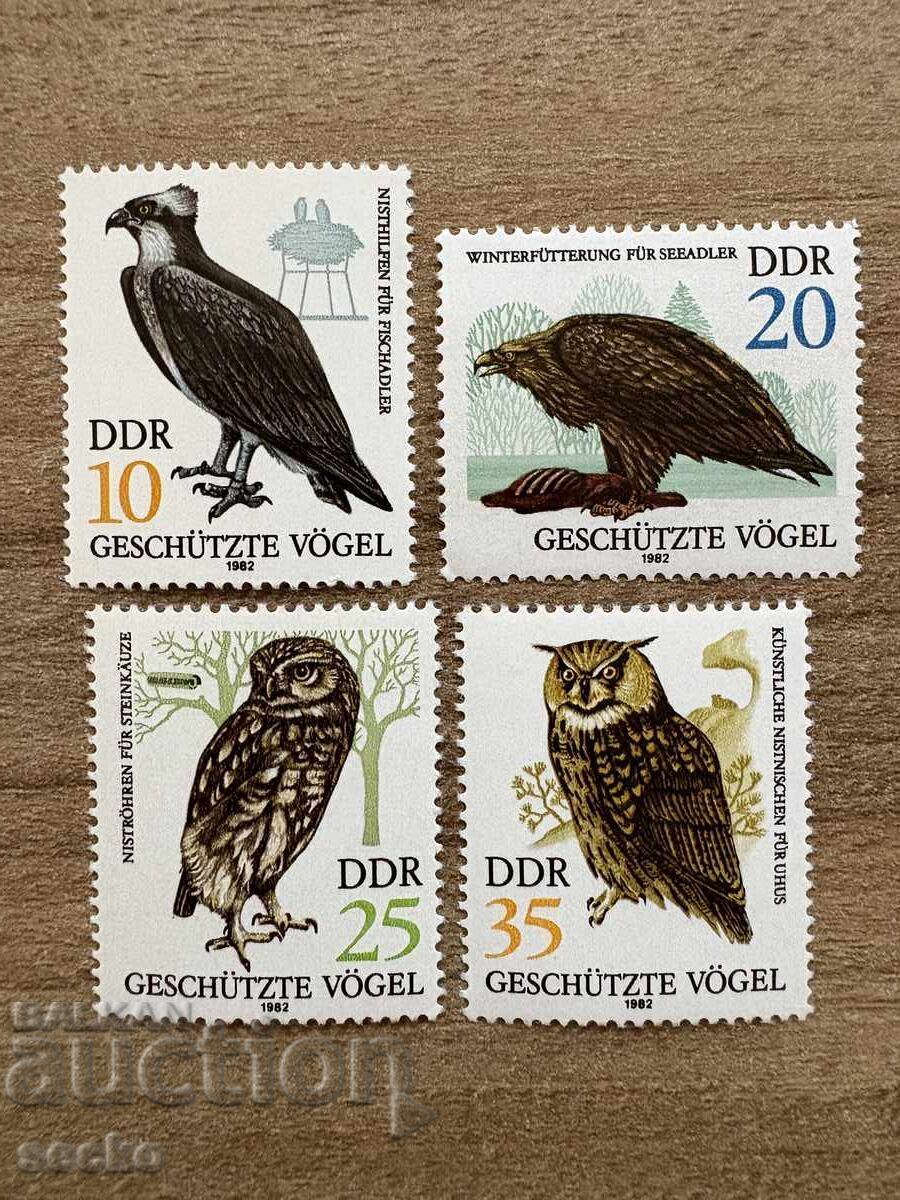 ГДР - Защитени видове птици (1982) MNH ГДР - Защитени видове птици (1982) MNH