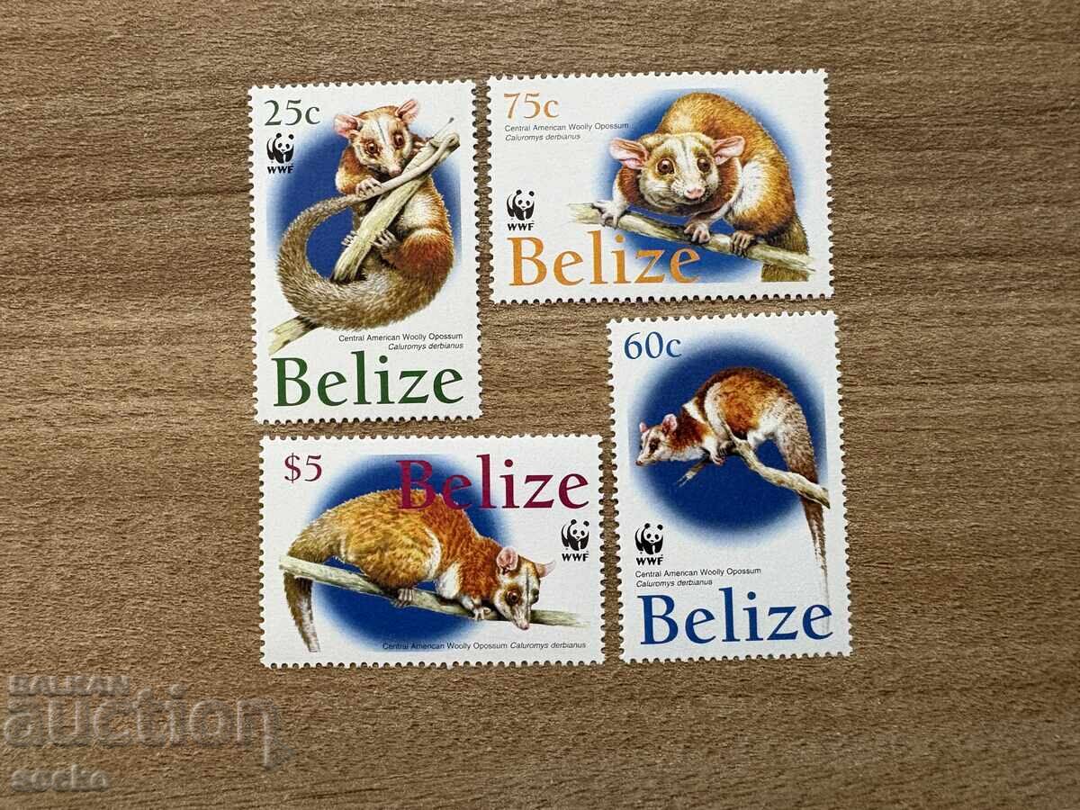Белиз - Застрашени видове - Вълнест опосум (2004) MNH