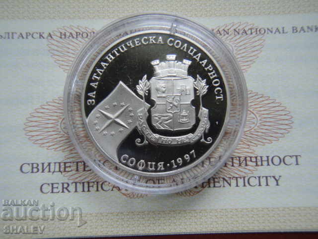 500 лева 1997 година "За Атлантическа солидарност" - Proof - 5