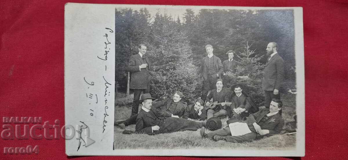 БЪЛГАРСКИ СТУДЕНТИ - МЮНХЕН - 1910 г.